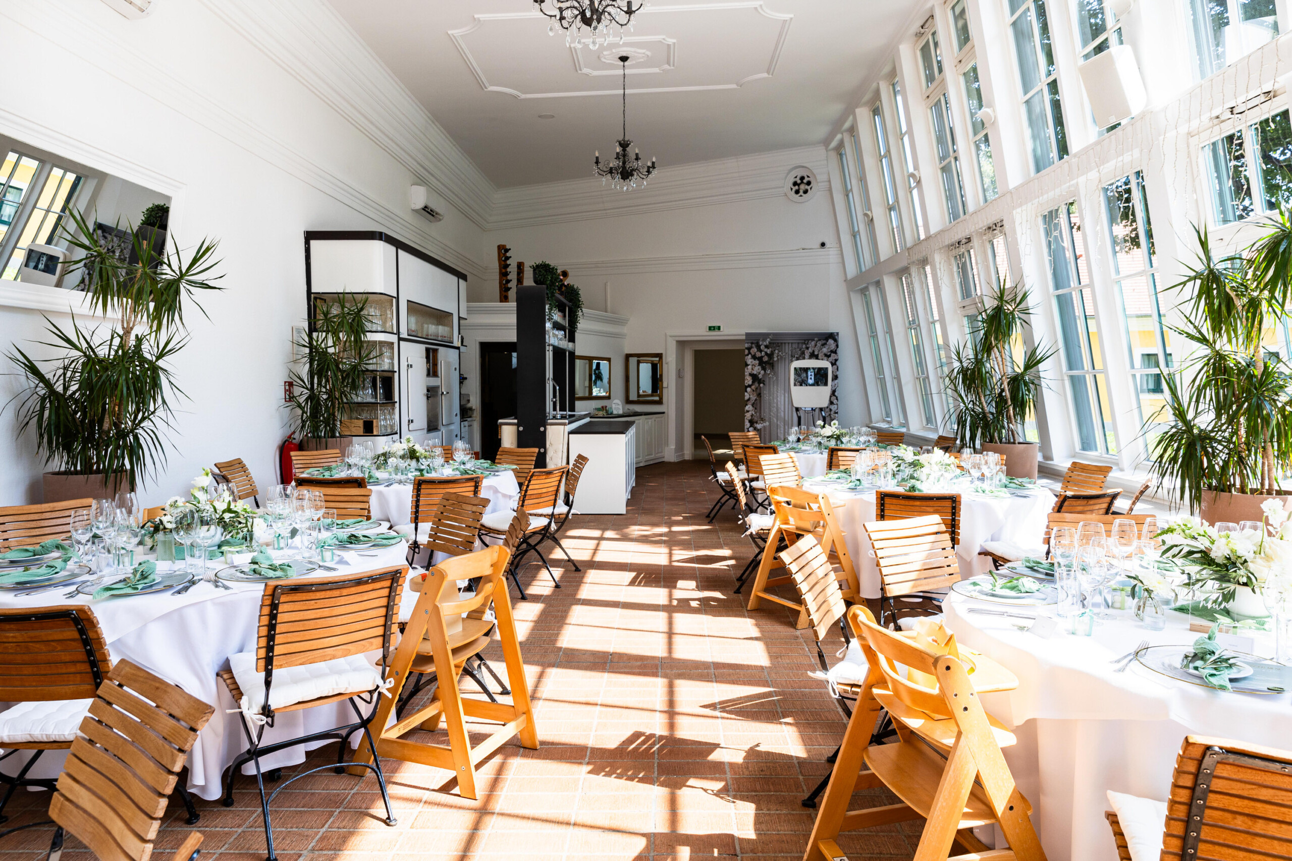 Saal der ORANGERIE – Eventlocation Europahaus Wien