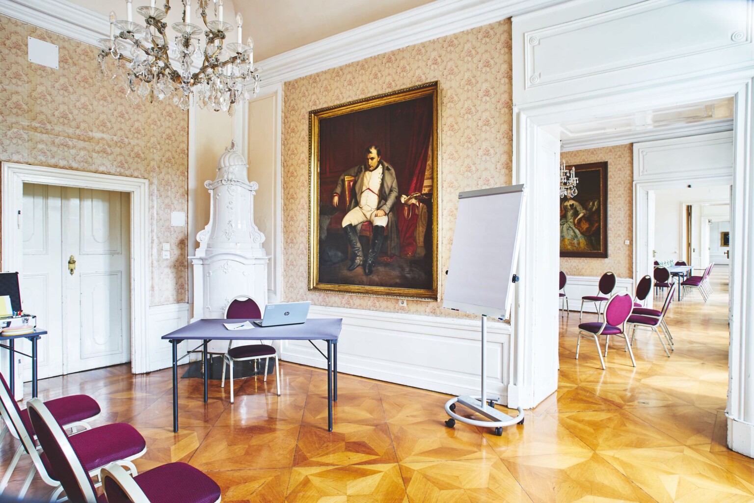 Seminare im Schloss-Miller-Aichholz Ansicht vom Napoleonzimmer Tagungs- und Veranstaltungszentrum | EUROPAHAUS Wien