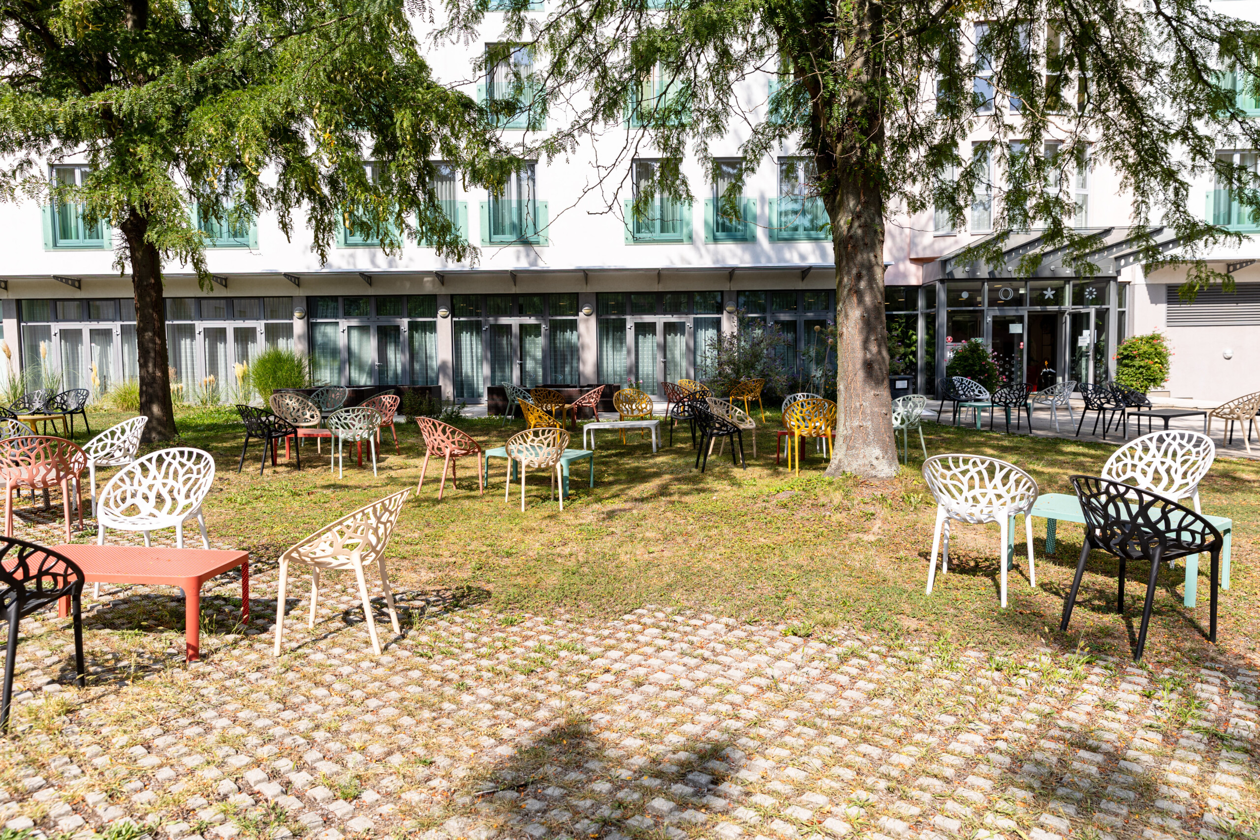 Innenhof vom Tagungshaus des Europahaus Wien 1140