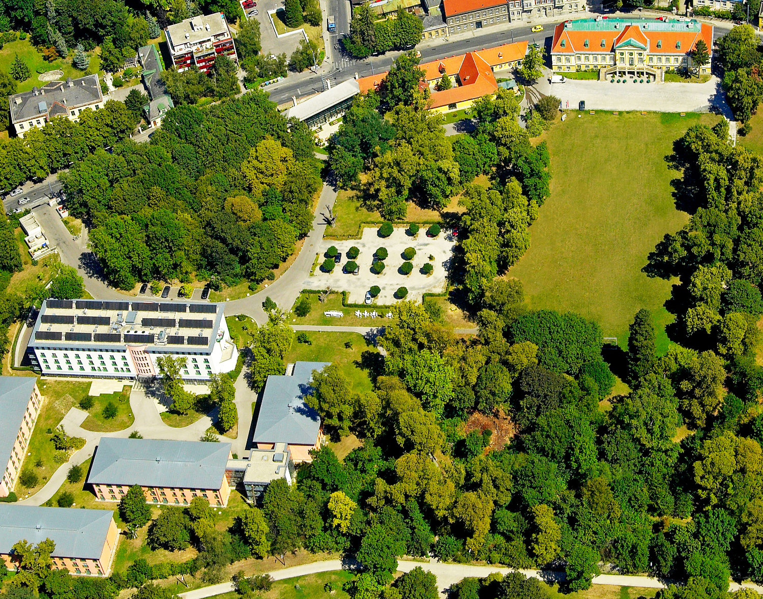 Drohnenübersicht Europahaus Wien Tagungs- und Veranstaltungszentrum